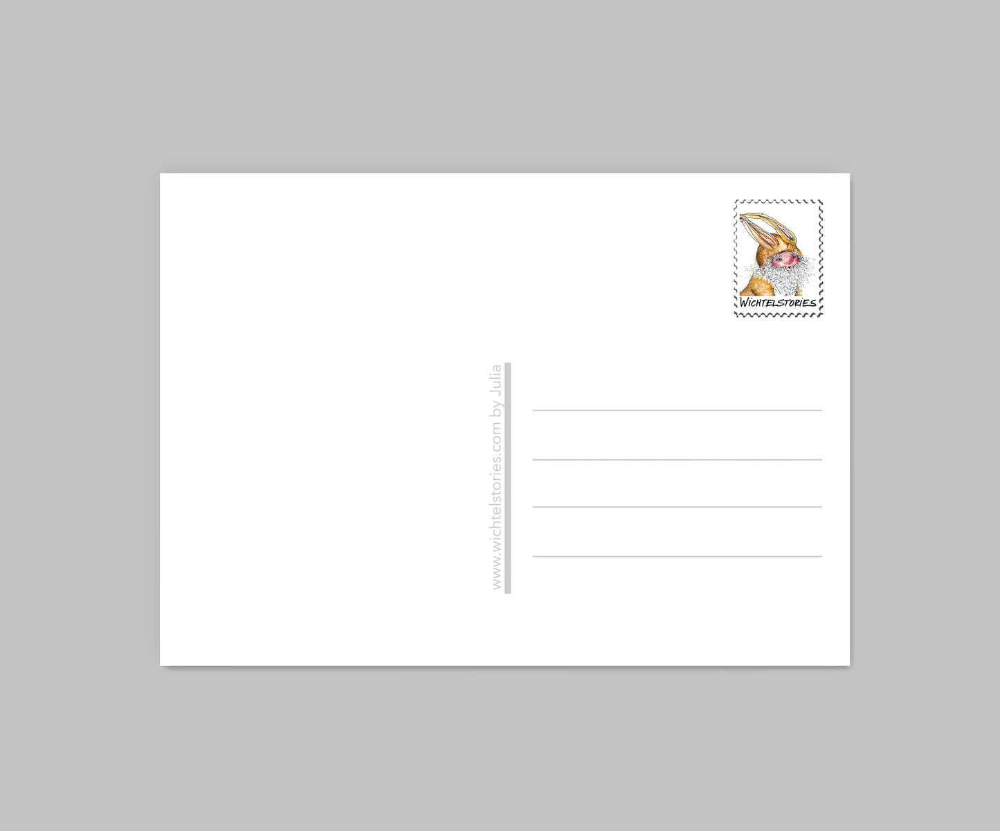 Postkarte Osterhase mit Huhn | Osterkarte handgezeichnet A6 Druck | Osterkarte mit Witz