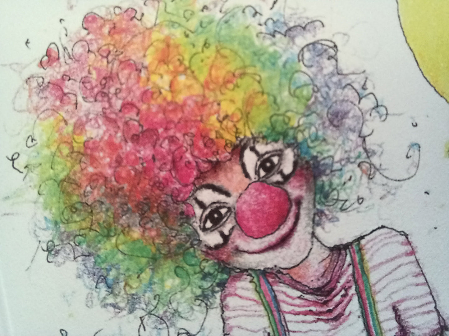 Clown Einladungskarte | Klappkarte A6 zum Ausfüllen