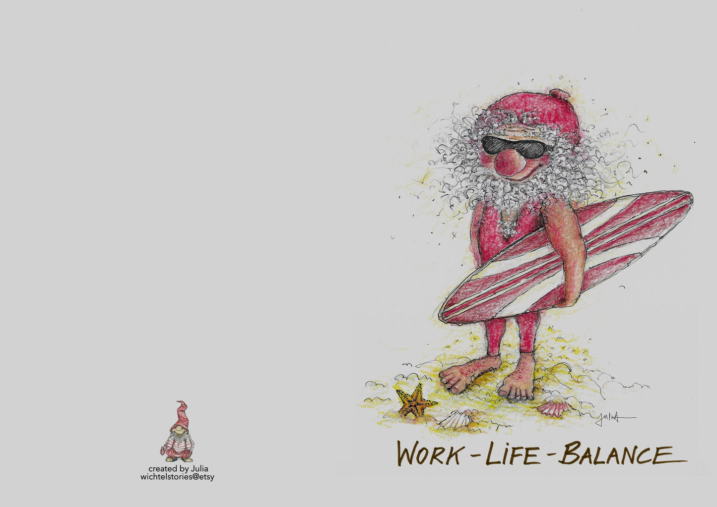 Work-Life-Balance | Weihnachtskarte A6