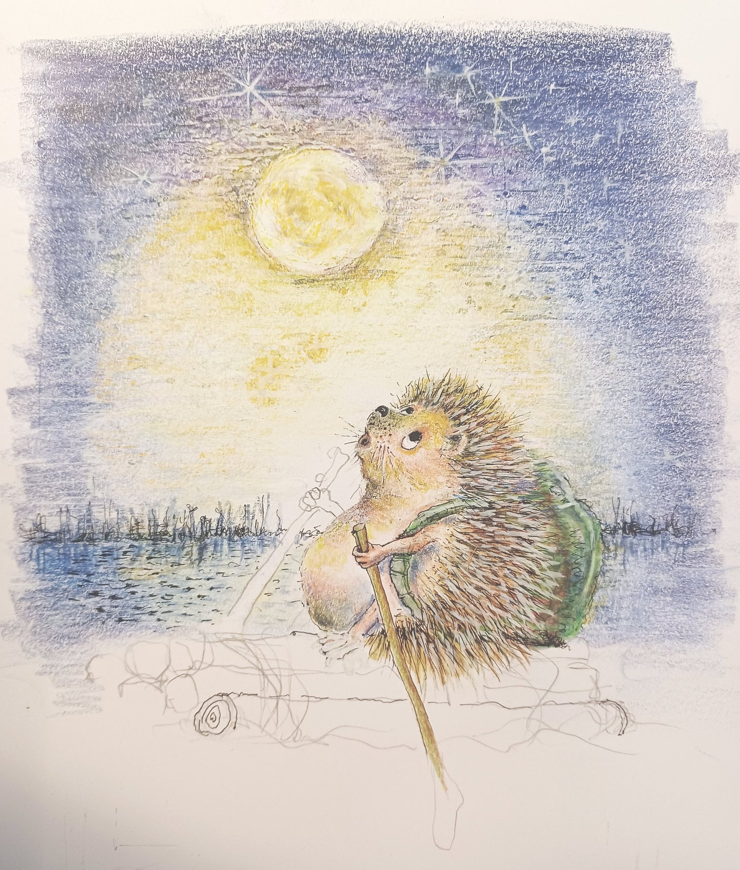 Igel auf Reisen | Grußkarte A6