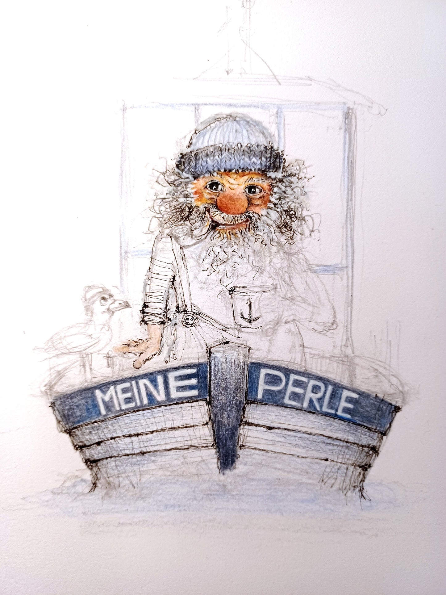 Meine Perle | Grußkarte A6