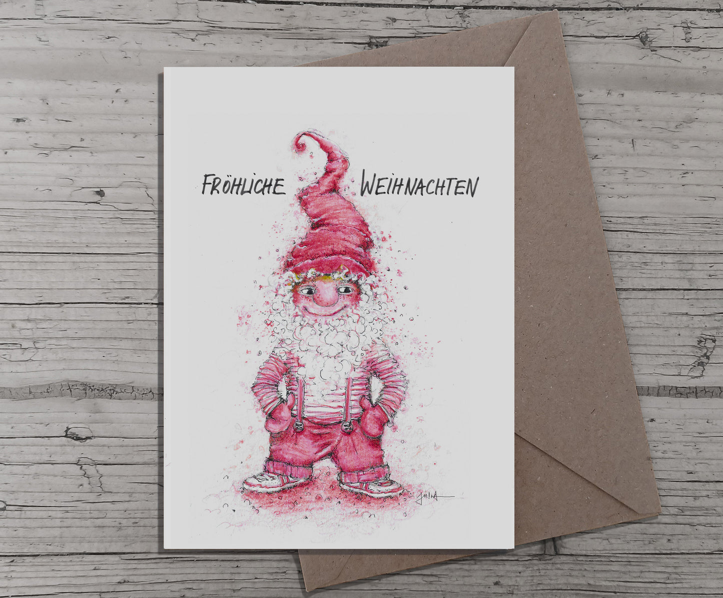 Fröhliche Weihnachten | Weihnachtskarte A6