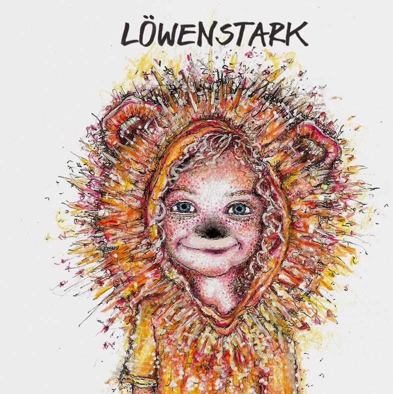 Grußkarte Löwenstark | Glückwunschkarte | Geburtstag