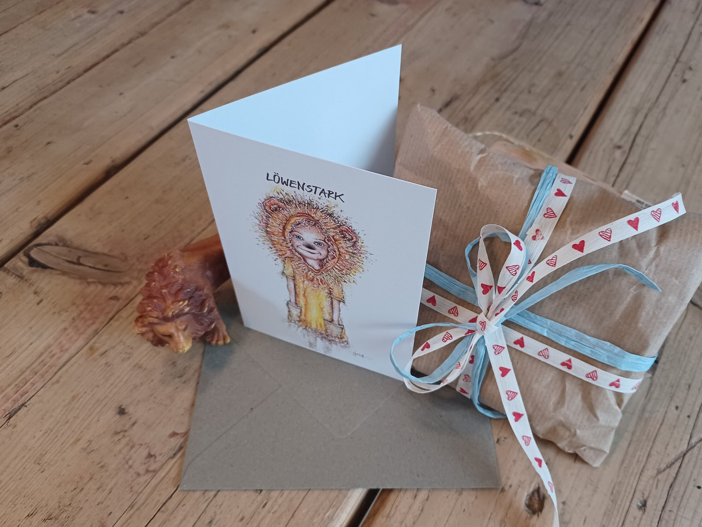 Grußkarte Löwenstark | Glückwunschkarte | Geburtstag