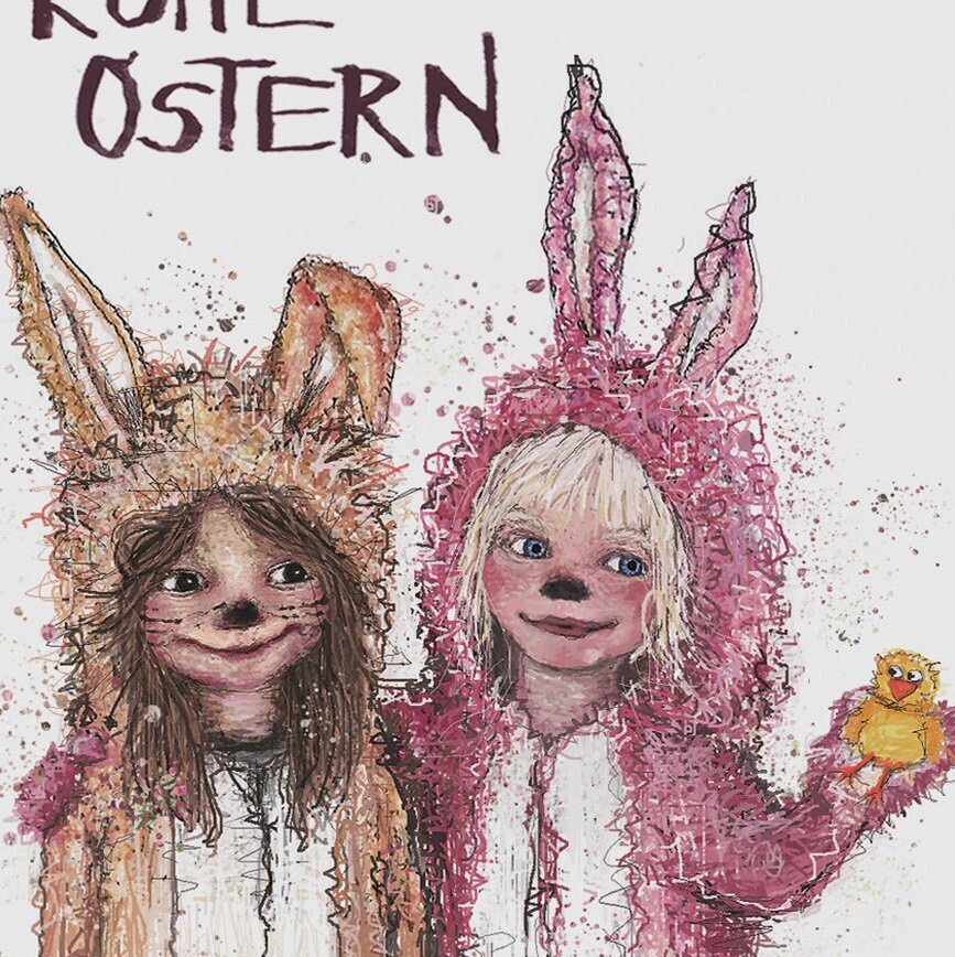 Osterkarte | Ostergrüße | Osterbunnys | Frohe Ostern