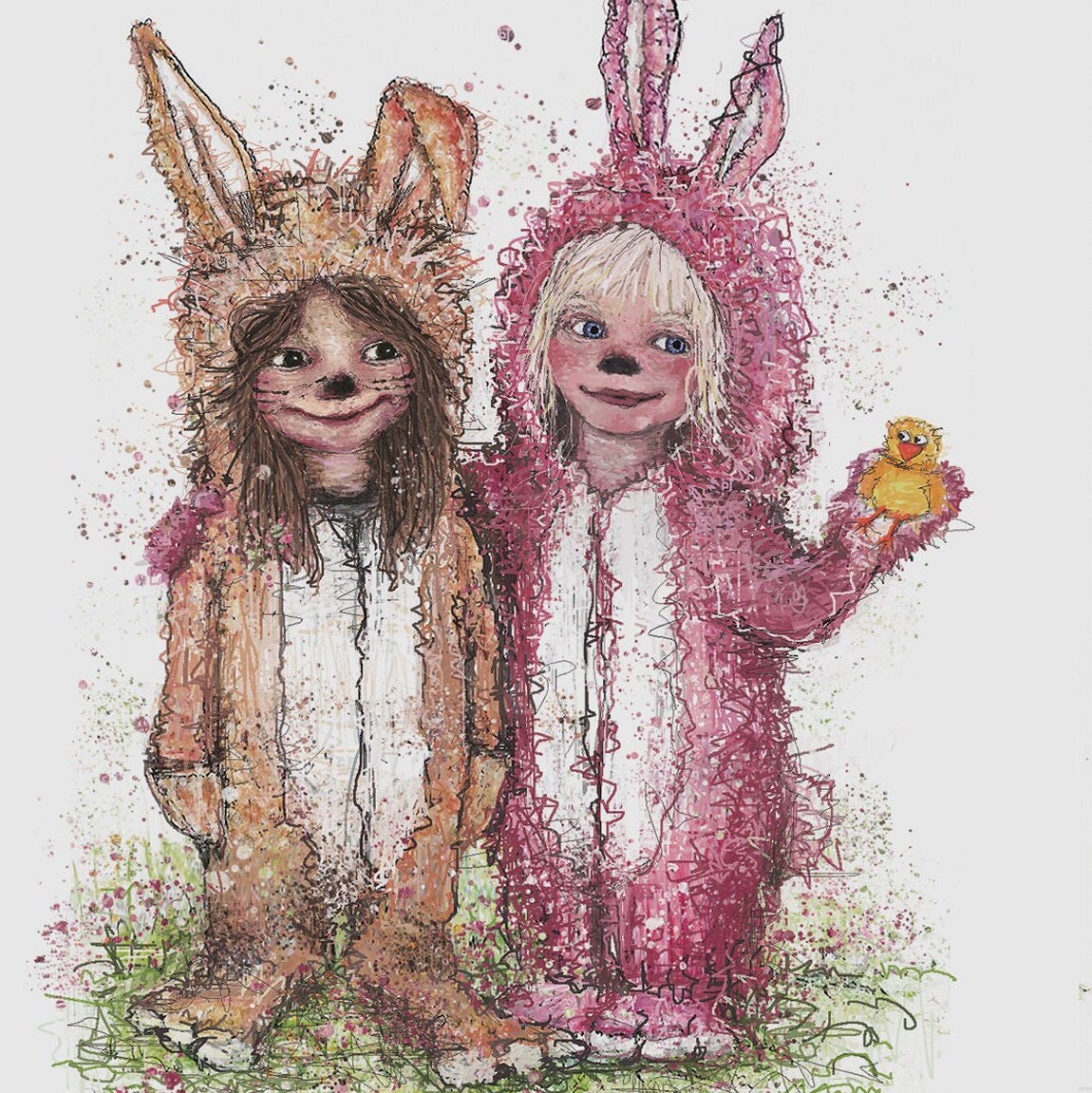 Osterkarte | Ostergrüße | Osterbunnys | Frohe Ostern