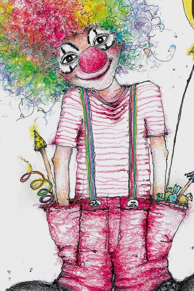 Clown Alles Gute | Grußkarte A6
