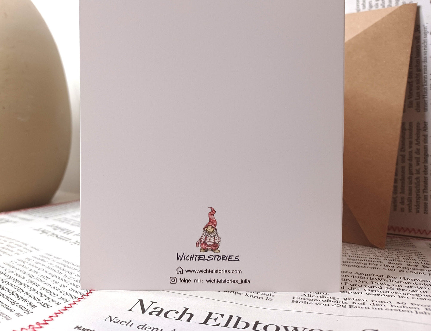 Weihnachtsmöwe | Weihnachtskarte HoHoHo | Grußkarte zu Weihnachten | Weihnachtsgrüße | Weihnachtskarte norddeutsch | A6 Klappkarte