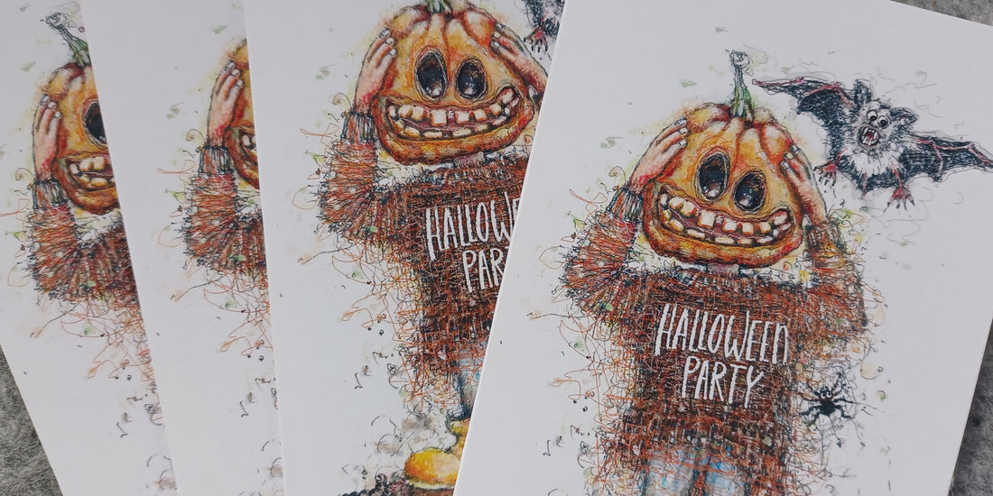Halloween Einladungskarten Oktober