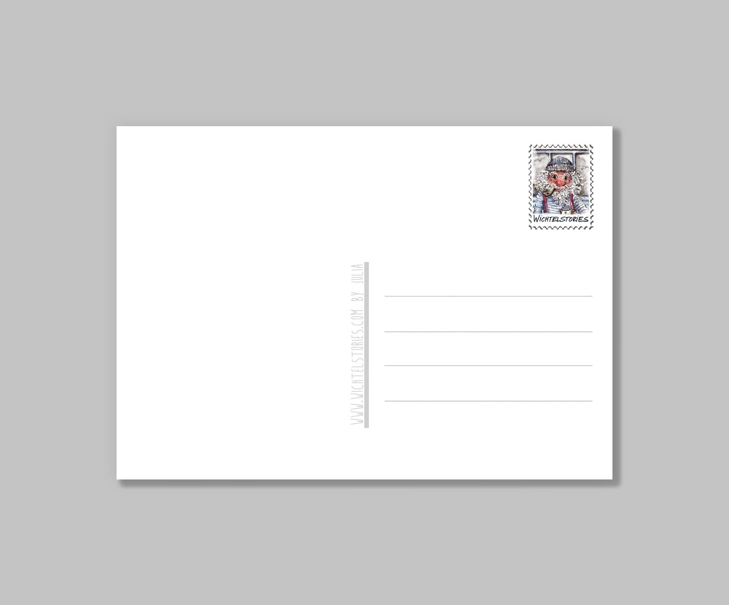 Postkarte Meine Perle | Hamburger Wichtel auf hoher See | Handgezeichnete A6 Kunstkarte