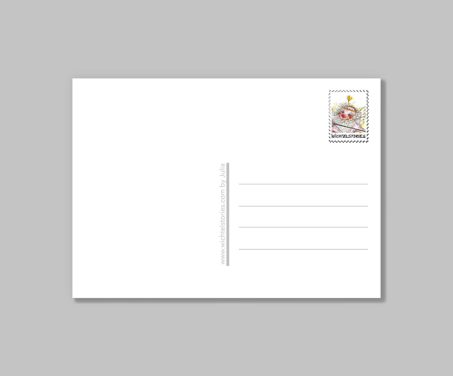 Postkarte Amor-Love Love is in the Air | Valentin Karte Liebesgott handgezeichnet A6 Druck | Kunst mit Witz