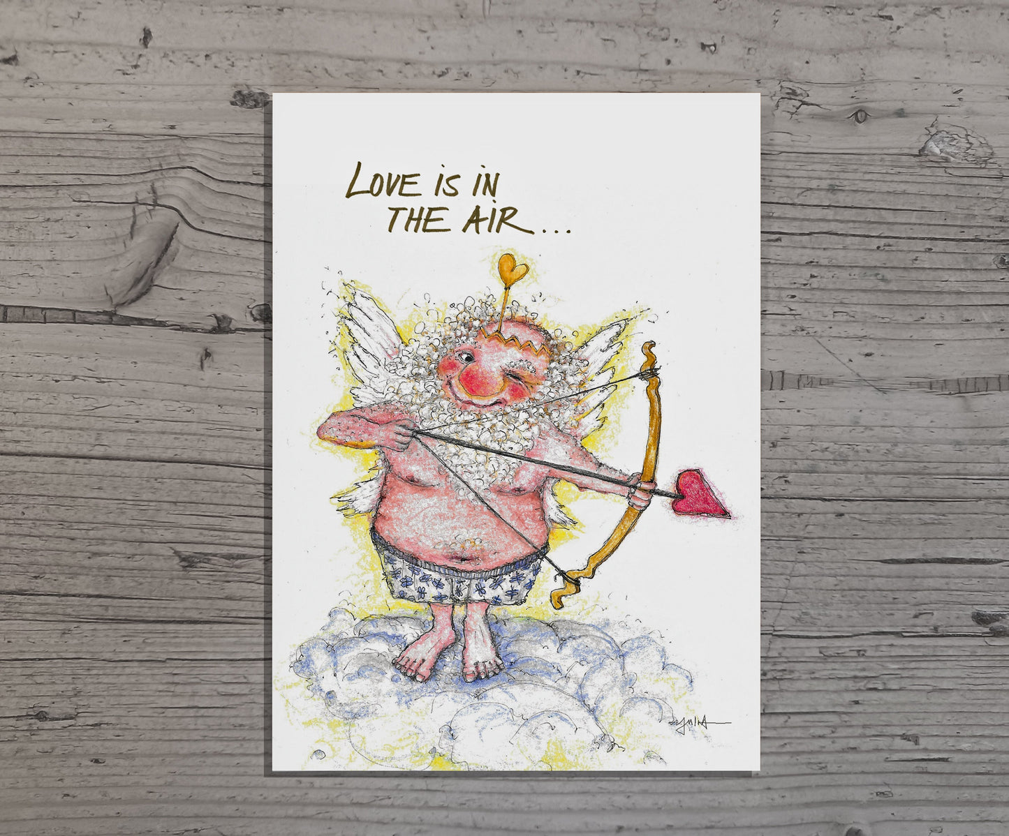Love is in the air | Liebesgruß | Postkarte A6